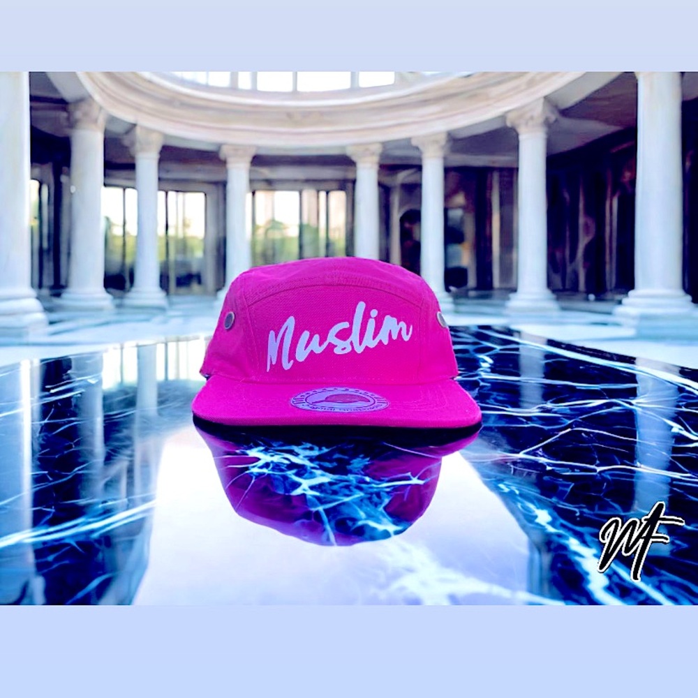 Mast3r Fashion strap hat (MUSLIM) pink & white